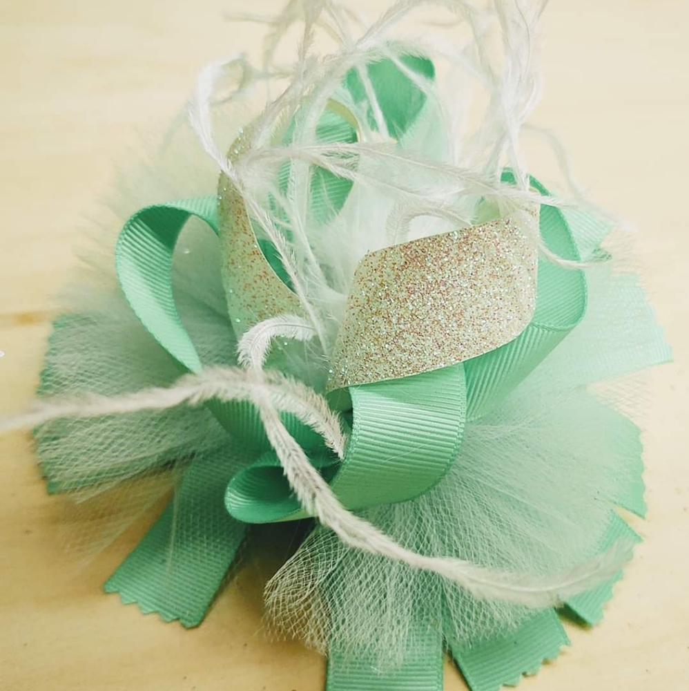 🎀Mint color hairbow